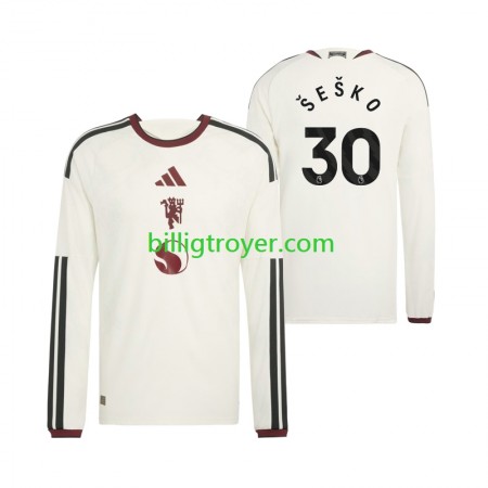 Billige Fotballdrakter Manchester United Benjamin Sesko 30 Tredjedraktsett 2026/27 Langermet